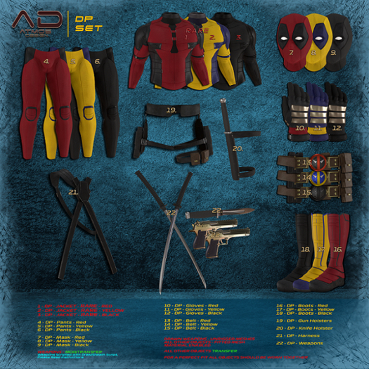 Second Life Marketplace - [AD] - DP SET RED KARIO complete